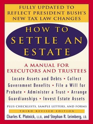 cover image of How to Settle an Estate